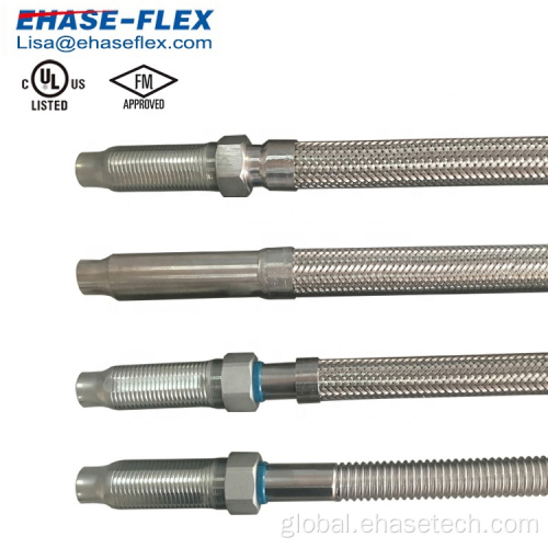 Stainless Steel Flexible Fire Sprinkler Hose FM Approved Fire Sprinkler Hose Fighting Braided Mesh Supplier